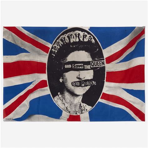 Jamie Reid God Save The Queen Banner For The Sex Pistols Mutualart