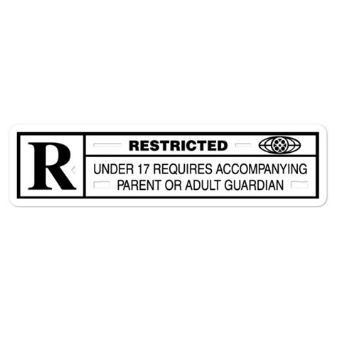 Rated R Restricted Funny Logo Television Movies And Sarcastic Etsy