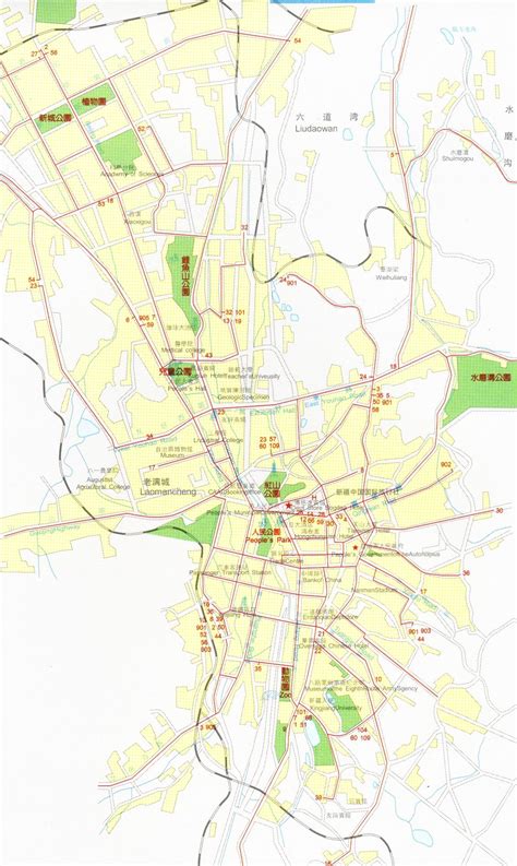 Urumqi City Map Urumqi China • Mappery