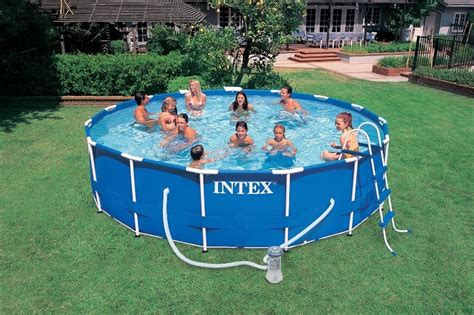 Intex Metal Frame Pool Komplett Set 457x122 Cm