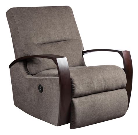 Southern Motion Recliners Power Wall Recliner With Wooden Arms Powell