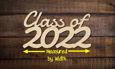 Laser Cut Retro Font Class Of 2022 Any Year Wooden Photo Etsy