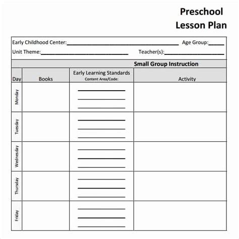Lesson Plan Template Word Editable Beautiful 10 Lesson Plan Templates