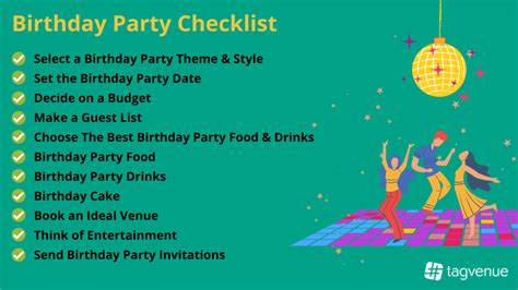How To Plan A Birthday Party Forchecklist Step By Step Guide Reverasite