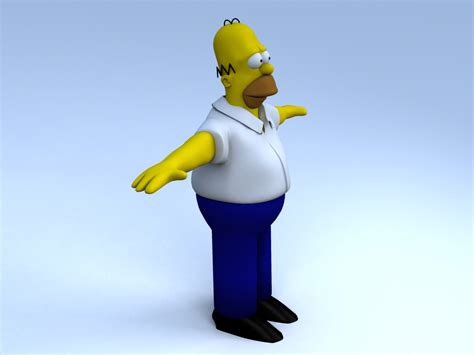 3d Homer Simpson By Dczanik On Deviantart