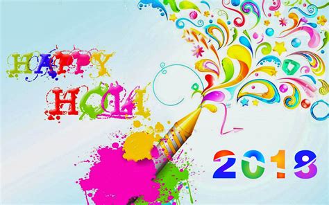 Colorful Abstract Happy Holi 2018 Wallpaper Hd Wallpapers