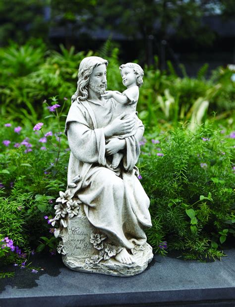 Jesus With Child Garden Statue Garden Statues Childrens Garden