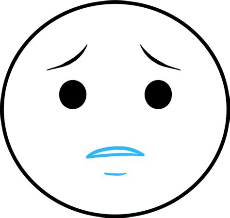 How To Draw Crying Emoji Cry Sad Face Sad Face Emoji Drawing Clipart