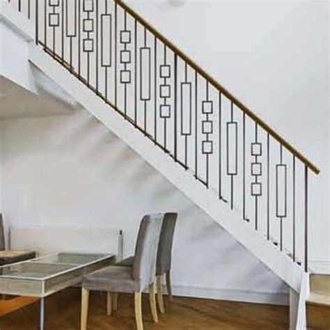 Depending on your aesthetics, you can use a mediterranean or country look or even custom designs. Contemporary Triple Rectangle Stair Iron Balusters Modern Hollow Metal Railing Spindles 1/2 x 44 ...