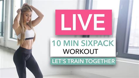 10 MIN SIXPACK WORKOUT Let S Train Together No Equipment I Pamela