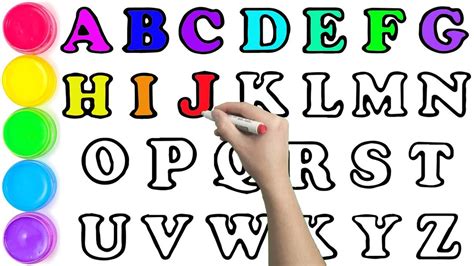 Abcdefghijklmnopqrstuvwxyz Abc For Kids Lets Learn How To Draw