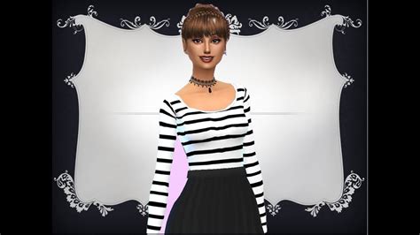 Sims 4 Cas Skater Skirt Casual Look Sweety Sims Youtube