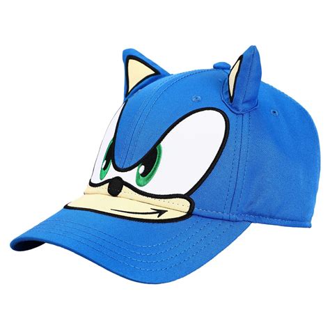 Sonic The Hedgehog Structured Traditional Adjustable Hat With 3d Ears