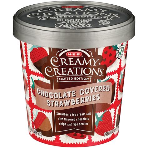 H E B Select Ingredients Creamy Creations Chocolate Covered