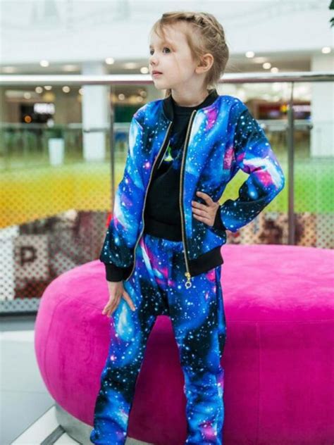 Swirly Galaxy Tracksuit New Dawn Kids Kids Outfits Girls Clothing