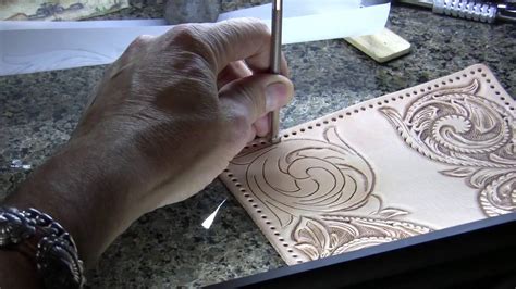 Tooling Leather The Tandy Checkbook Kit Youtube