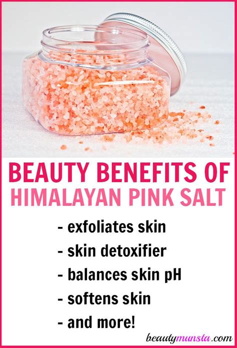 10 Beauty Benefits Of Himalayan Pink Salt Beautymunsta Free Natural Beauty Hacks And More
