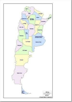 Ubica en el mapa de argentina cada una de las capitales del país, por las que se te pregunta. Mapa De La Repblica Argentina Con Sus Provincias Y ...