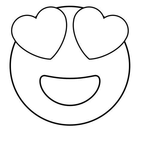 Free Printable Emoji Coloring Pages For Kids Heart And Eye Cool