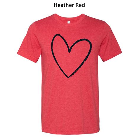 Heart T Shirt Valentines Day Shirt Love Shirt Shirt For Etsy