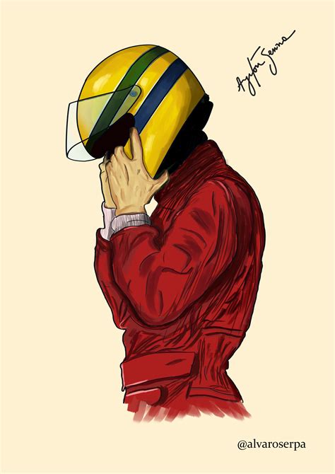 A Drawing Of A Man Wearing A Yellow And Green Helmet With His Hands To