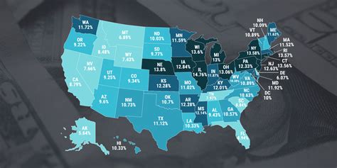Highest And Lowest Tax Rate In Each State Business Insider