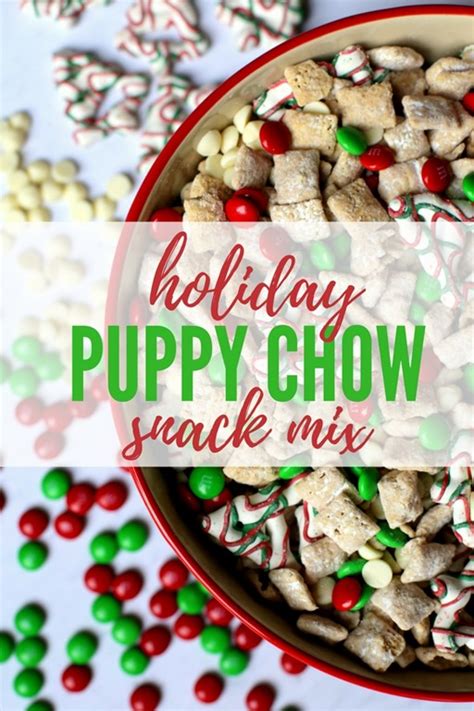 Remove from heat and stir in vanilla. Holiday Puppy Chow (Large Batch Christmas Puppy Chow Recipe)