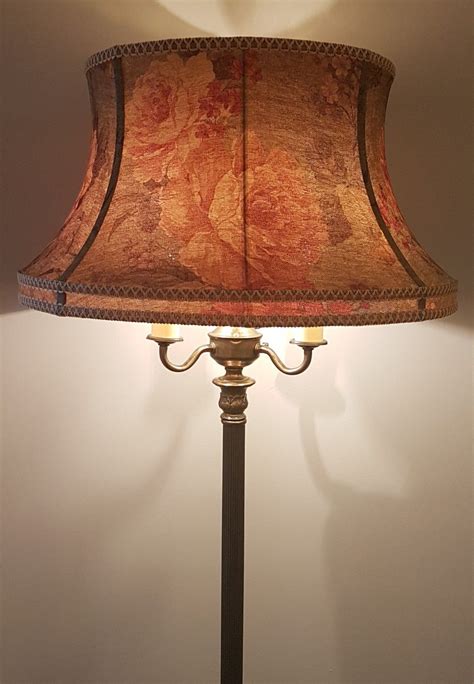 1940s Tri Ligh Floor Lamp I Recovered The Original Shade With A