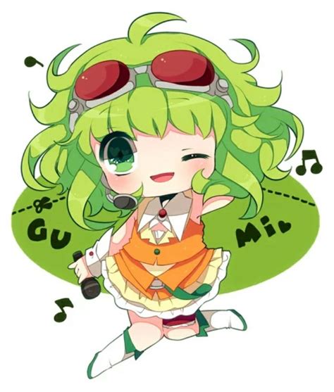 Gumi Chibi Kawaii Anime Vocaloid Gumi Vocaloid