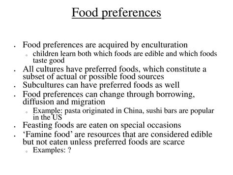 Ppt Food Taboos And Preferences Powerpoint Presentation Free