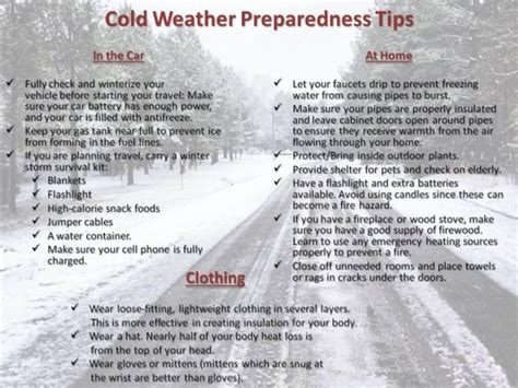 Extreme Cold Weather Preparedness Tips