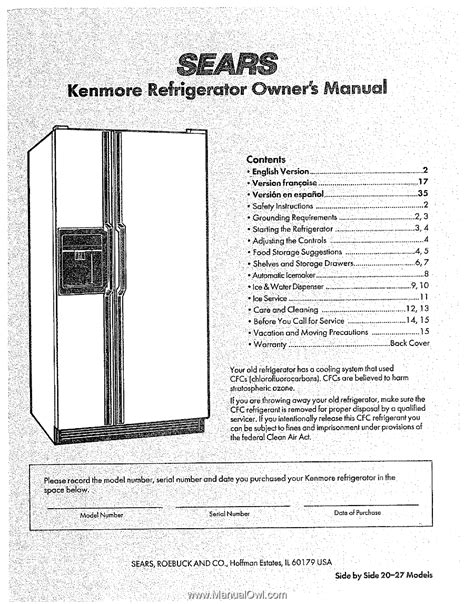Alexia Cole Kenmore Refrigerator Manual Pdf скачать