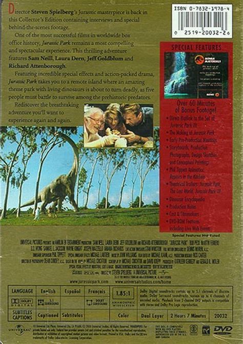 Jurassic Park Collectors Edition Widescreen Dvd 1993 Dvd Empire