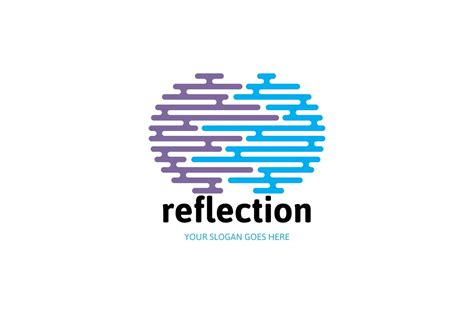 Abstract Reflection Logo Logo Templates Creative Market