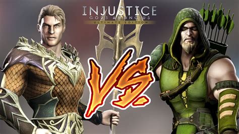 Injustice Gods Among Us Aquaman Vs Green Arrow Hard Walkthrough