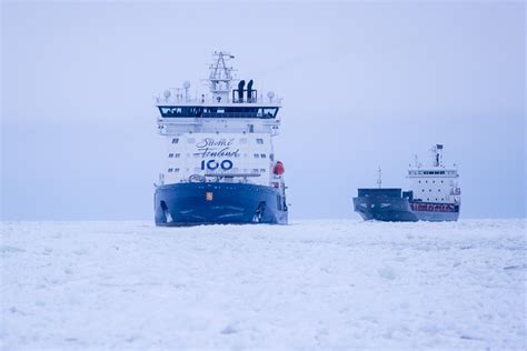 Finlands Icebreakers Plough Through Baltic Ice Thisisfinland