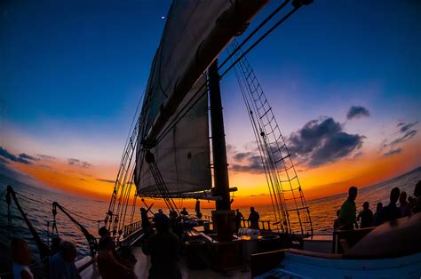 Aboard The Schooner Western Union For A Sunset Cruise Off Key West