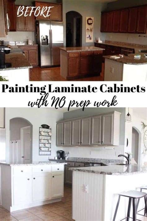 How To Paint Laminate Cabinets The Right Way Without Sanding