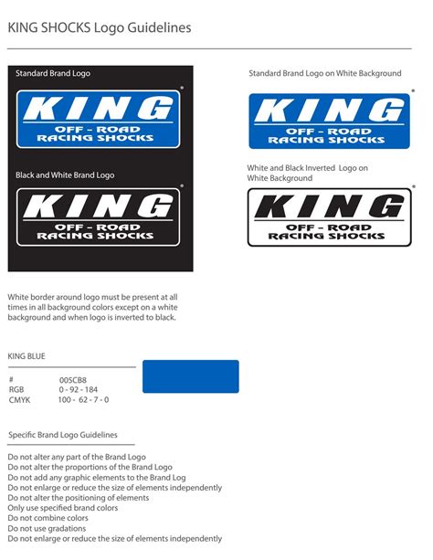 King Shocks Logo Guidelines By King Shocks Issuu
