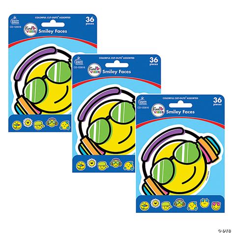 Carson Dellosa Education Kind Vibes Smiley Faces Cut Outs 36 Per Pack