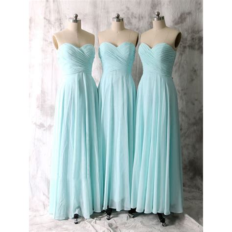 Long Bridesmaid Dresses Tiffany Blue Bridesmaid Dresses Strapless