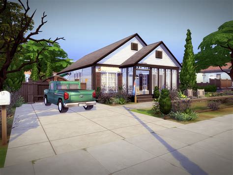 Lowdrive House No Cc By Melcastro91 Sims 4 Residential Lots