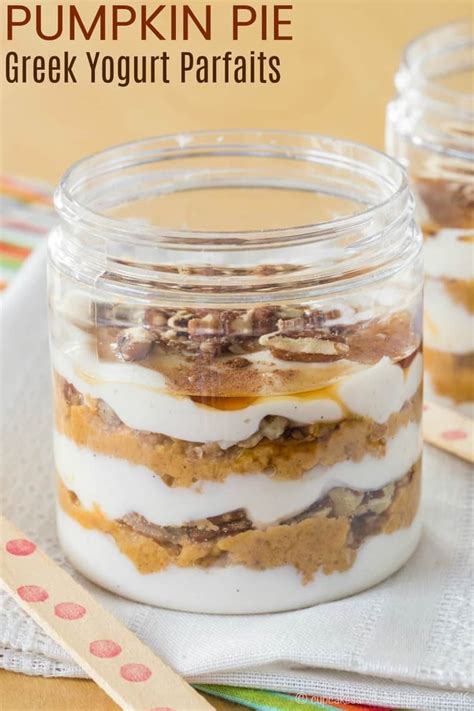 Pumpkin Pie Parfaits With Greek Yogurt Cupcakes And Kale Chips