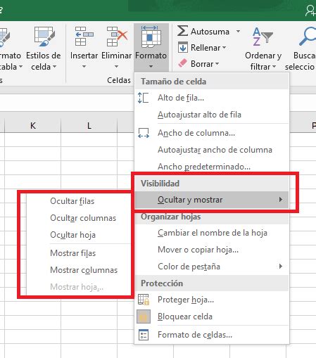 Excel: Ocultar filas, columnas y hojas – AutoIncreMental.es