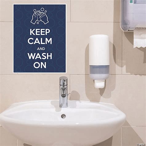 Keep Calm And Wash Your Hands Wall Decal Oriental Trading