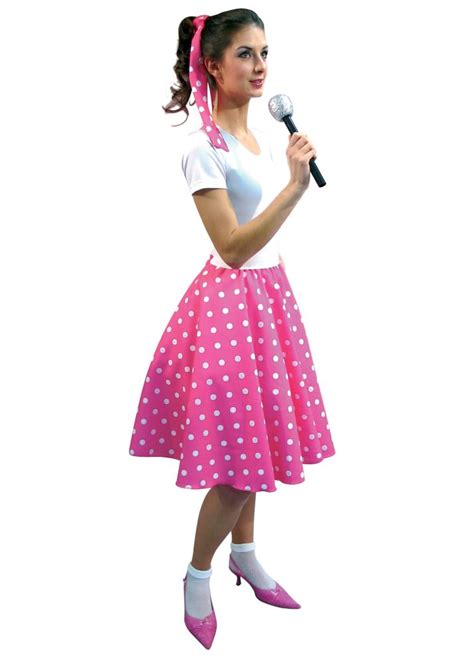 Rockabilly Tellerrock Rock N Roll Rock 50er Jahre Polka Dots Pink