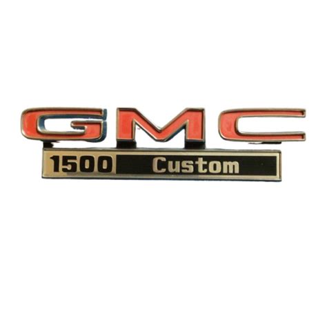 Gmc Truck Emblem 1500 Super Custom Side Hood Fender Trim Logo 68 69 70
