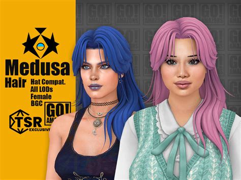The Sims Resource Medusa Hair