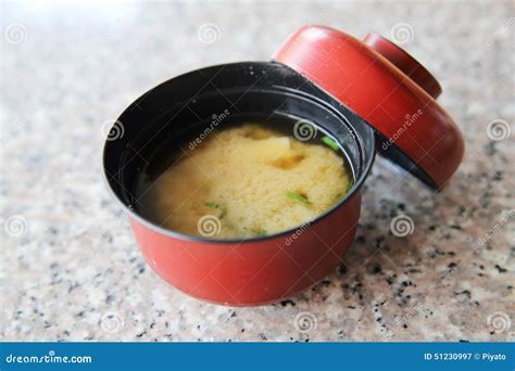 Sopa De Miso Comida Japonesa Imagen De Archivo Imagen De Porcelana