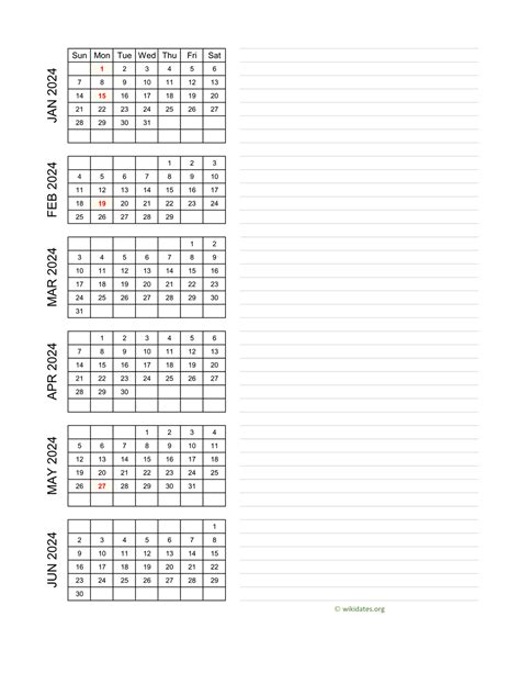 Blank Calendar Template With Notes 2024 New Top Popular List Of Excel